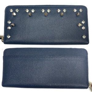 Kate Spade Navy Rivet Leather Wallet Full-Sized